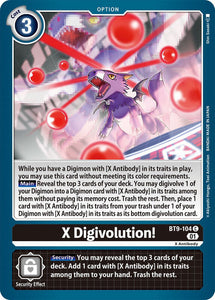 X Digivolution! BT9-104 C X Record Digimon TCG - guardiangamingtcgs