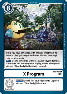 X Program BT9-110 U X Record Digimon TCG - guardiangamingtcgs