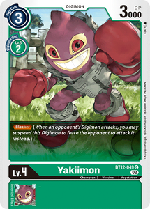 Yakiimon BT12-049 C Across Time Digimon TCG - guardiangamingtcgs