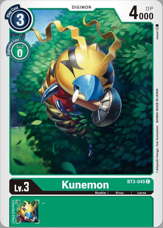 Kunemon BT3-045 C Release Special Booster Digimon TCG - guardiangamingtcgs