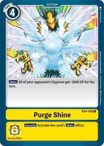 Purge Shine BT4-106 C Great Legend Digimon TCG - guardiangamingtcgs