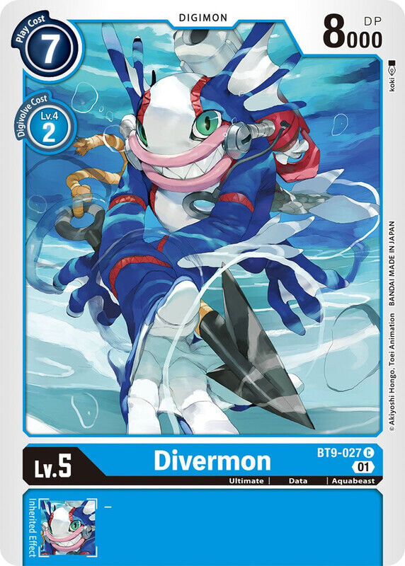 Divermon BT9-027 C X Record Digimon TCG - guardiangamingtcgs