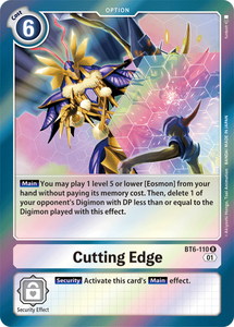 Foil Cutting Edge BT6-110 R Double Diamond Digimon TCG - guardiangamingtcgs