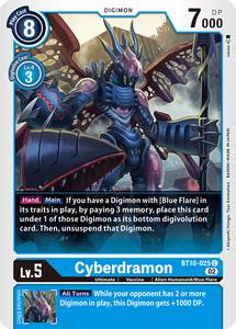 Cyberdramon BT10-025 C Xros Encounter Digimon TCG - guardiangamingtcgs