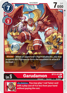 Garudamon BT11-013 C Dimensional Phase Digimon TCG - guardiangamingtcgs