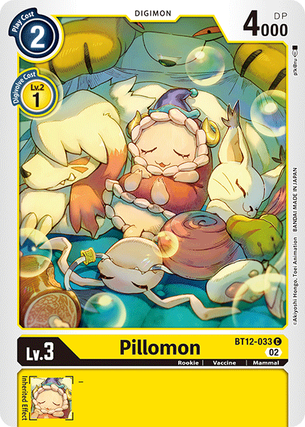 Pillomon BT12-033 C Across Time Digimon TCG - guardiangamingtcgs