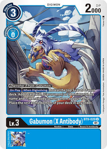 Gabumon (X Antibody) BT9-020 U X Record Digimon TCG - guardiangamingtcgs