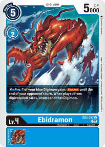 Ebidramon EX3-017 C Draconic Roar Digimon TCG - guardiangamingtcgs