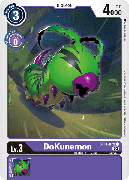 DoKunemon BT11-075 C Dimensional Phase Digimon TCG - guardiangamingtcgs