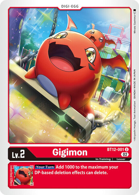 Gigimon BT12-001 U Across Time Digimon TCG - guardiangamingtcgs