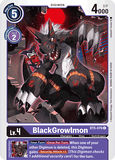 BlackGrowlmon BT5-076 C Battle of Omni Digimon TCG - guardiangamingtcgs