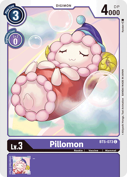 Pillomon BT5-073 C Battle of Omni Digimon TCG - guardiangamingtcgs