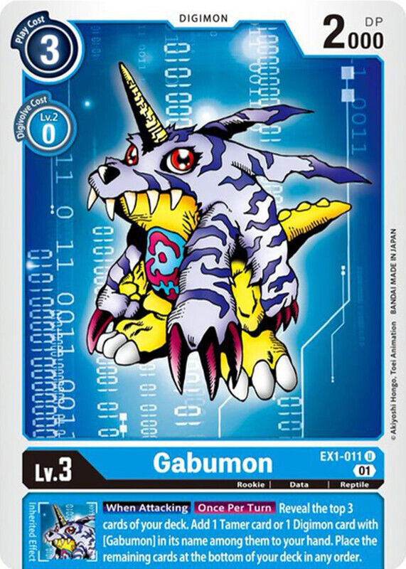 Gabumon EX1-011 U Classic Collection Digimon TCG - guardiangamingtcgs