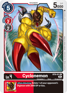 Cyclonemon BT8-011 U New Awakening Digimon TCG - guardiangamingtcgs