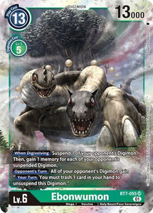 Foil Ebonwumon BT7-055 SR Next Adventure Digimon TCG - guardiangamingtcgs