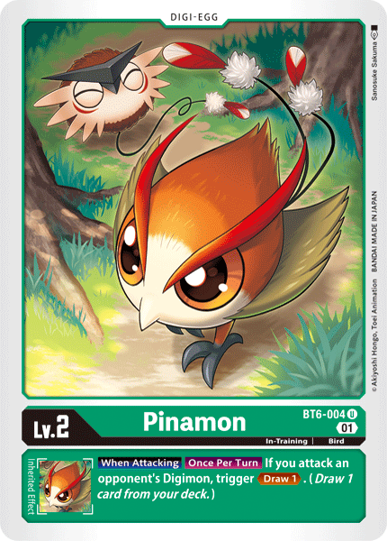 Pinamon BT6-004 U Double Diamond Digimon TCG - guardiangamingtcgs