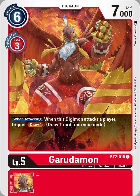 Garudamon - BT2-015 C Release Special Booster Digimon TCG - guardiangamingtcgs