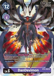 Foil DanDevimon BT4-088 SR Great Legend Digimon TCG - guardiangamingtcgs