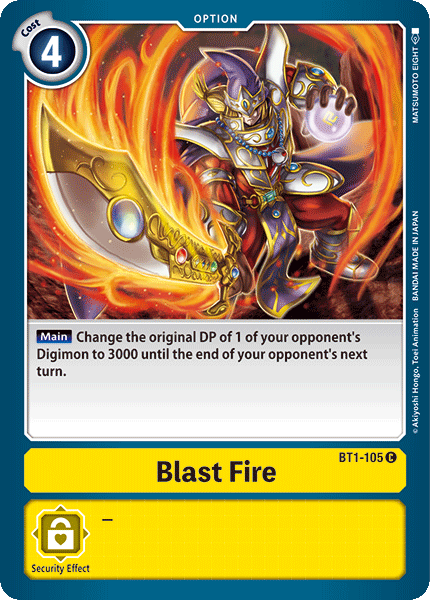 Blast Fire BT1-105 C Release Special Booster Digimon TCG - guardiangamingtcgs