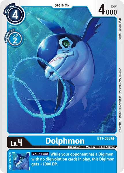 Dolphmon BT1-033 C Release Special Booster Digimon TCG - guardiangamingtcgs