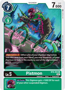 Pistmon BT8-054 C New Awakening Digimon TCG - guardiangamingtcgs