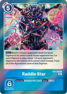 Foil Raddle Star BT6-098 R Double Diamond Digimon TCG - guardiangamingtcgs