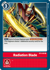 Radiation Blade BT2-092 U Release Special Booster Digimon TCG - guardiangamingtcgs