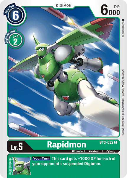 Rapidmon BT3-052 C Release Special Booster Digimon TCG - guardiangamingtcgs