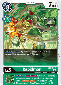 Rapidmon EX2-027 U Digital Hazard Digimon TCG - guardiangamingtcgs