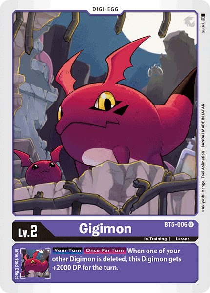 Gigimon BT5-006 U Battle of Omni Digimon TCG - guardiangamingtcgs