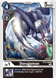 Dorugamon BT13-066 C Versus Royal Knights Digimon TCG - guardiangamingtcgs