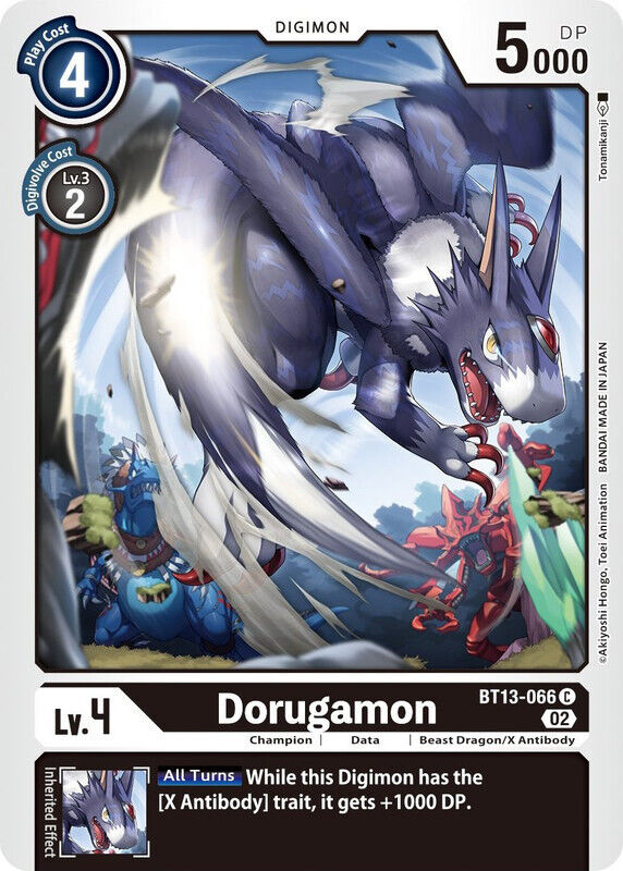 Dorugamon BT13-066 C Versus Royal Knights Digimon TCG - guardiangamingtcgs