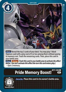 Pride Memory Boost! BT7-105 U Next Adventure Digimon TCG - guardiangamingtcgs