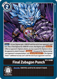 Final Zubagon Punch BT4-109 C Great Legend Digimon TCG - guardiangamingtcgs