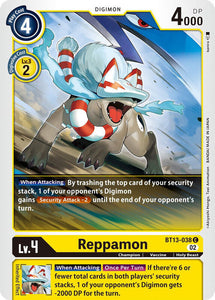 Reppamon BT13-038 C Versus Royal Knights Digimon TCG - guardiangamingtcgs