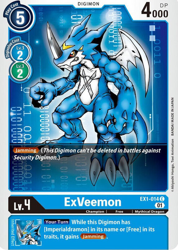 ExVeemon EX1-014 C Classic Collection Digimon TCG - guardiangamingtcgs