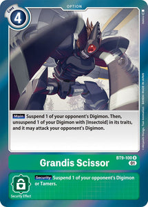 Foil Grandis Scissor BT9-100 R X Record Digimon TCG - guardiangamingtcgs