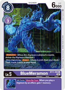 BlueMeramon BT11-084 C Dimensional Phase Digimon TCG - guardiangamingtcgs