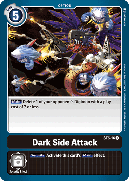 Dark Side Attack ST5-16 U Starter Deck 05: Machine Black Digimon TCG - guardiangamingtcgs