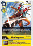 RizeGreymon - BT2-038 (Official Tournament Pack Vol.2) R Release Special Booster Digimon TCG - guardiangamingtcgs