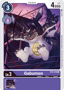 Gabumon BT4-076 C Great Legend Digimon TCG - guardiangamingtcgs