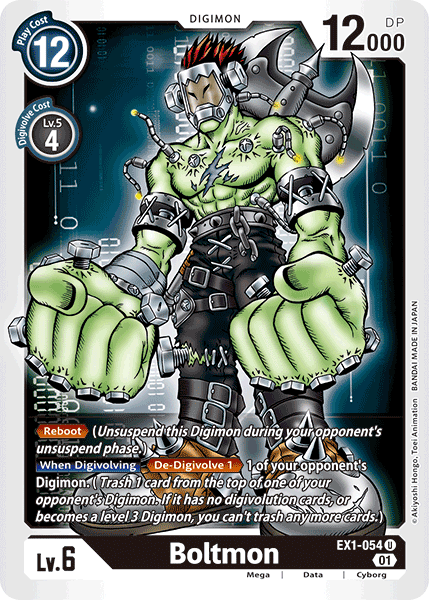 Boltmon EX1-054 U Classic Collection Digimon TCG - guardiangamingtcgs