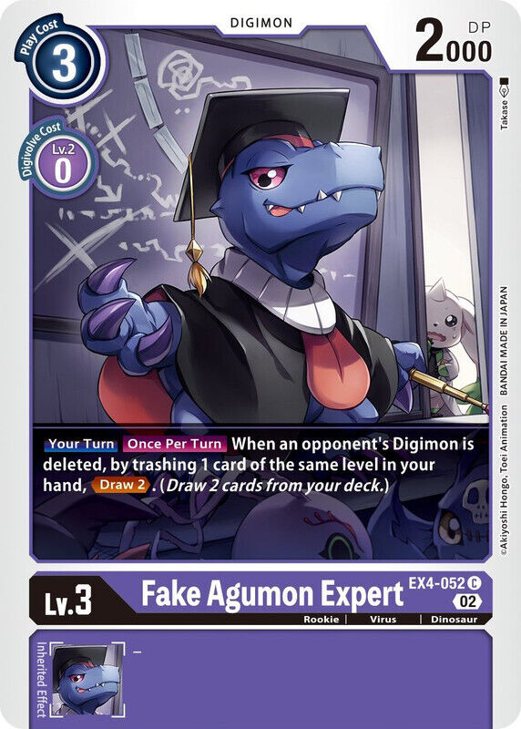 Fake Agumon Expert EX4-052 C Alternative Being Booster Digimon TCG - guardiangamingtcgs