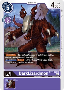 DarkLizardmon BT11-079 C Dimensional Phase Digimon TCG - guardiangamingtcgs