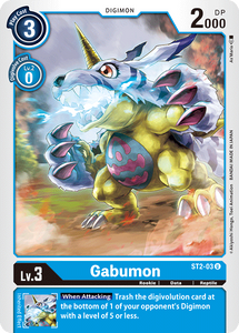 Gabumon ST2-03 U Starter Deck 02: Cocytus Blue Digimon TCG - guardiangamingtcgs