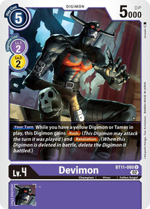 Devimon BT11-080 U Dimensional Phase Digimon TCG - guardiangamingtcgs