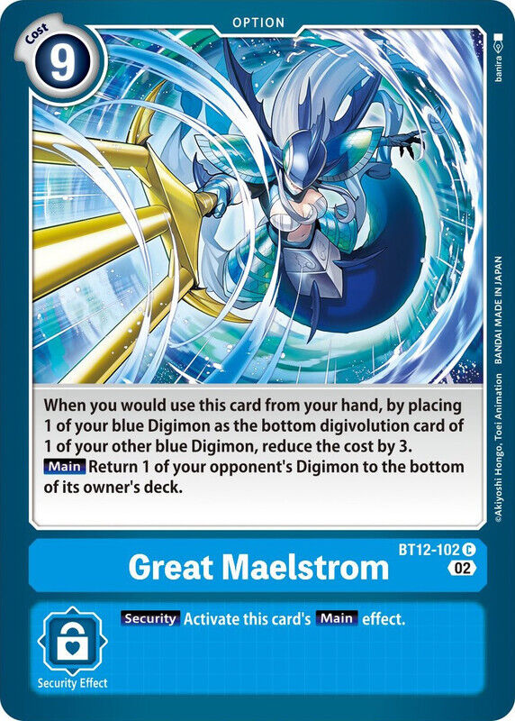 Great Maelstrom BT12-102 C Across Time Digimon TCG - guardiangamingtcgs