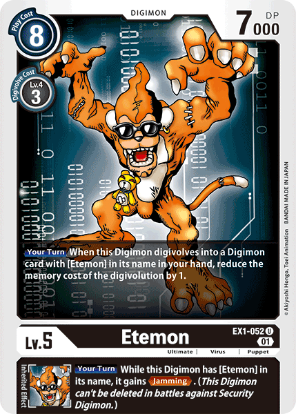 Etemon EX1-052 U Classic Collection Digimon TCG - guardiangamingtcgs