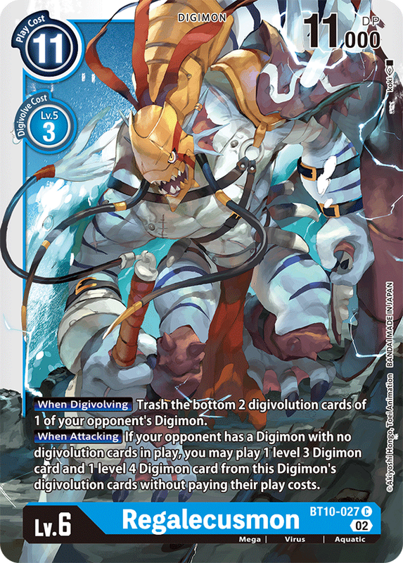 Regalecusmon BT10-027 C Xros Encounter Digimon TCG - guardiangamingtcgs