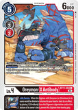 Greymon (X Antibody) BT11-064 C Dimensional Phase Digimon TCG - guardiangamingtcgs